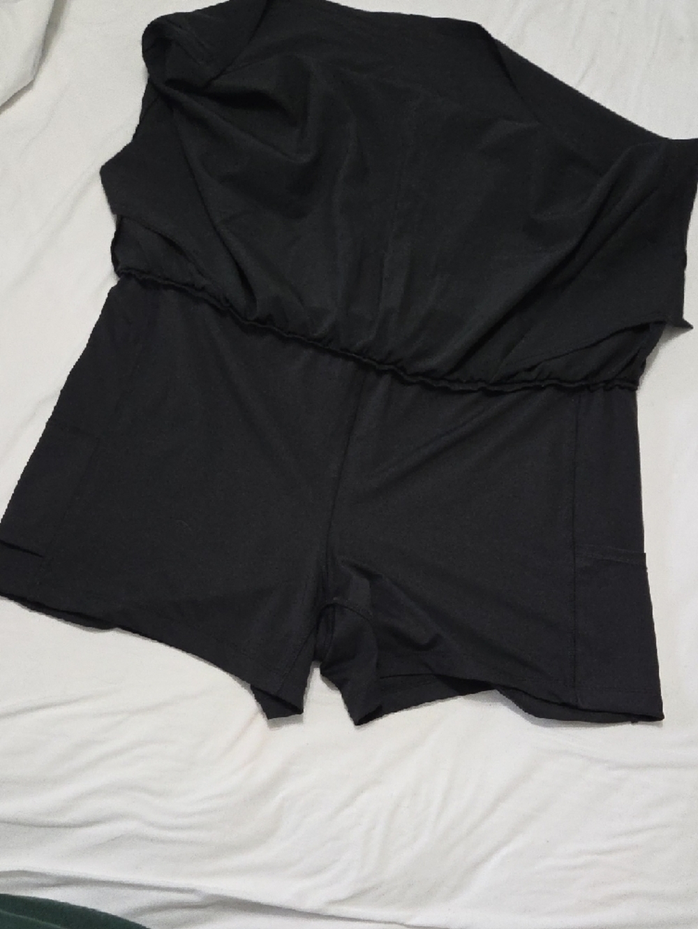 Black Drawstring Skort - Picture 3 of 3